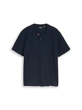 Geselecteerd, Henley T-shirt met wafelstructuur door Tom Tailor, blauw