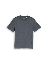 Nicht ausgewählt, T-Shirt in Melange-Optik von Tom Tailor, blau