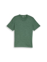 Ausgewählt, T-Shirt in Melange-Optik von Tom Tailor, grün