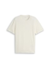 Ausgewählt, Piqué T-Shirt aus Baumwolle von Tom Tailor, braun