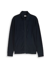 Ausgewählt, Sweatjacke mit Stehkragen von Tom Tailor, blau