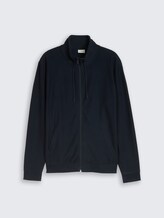 Sweatjacke mit Stehkragen - sky captain blue - Vorder-Produkt-Ansicht