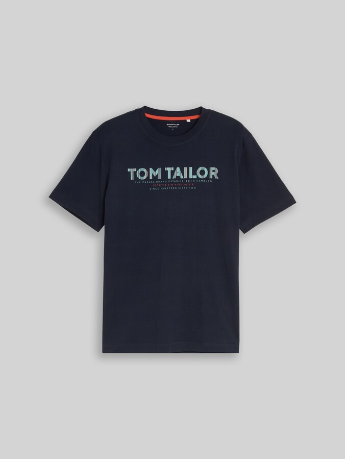 T-Shirt mit Logo-Print von Men, sky captain blue