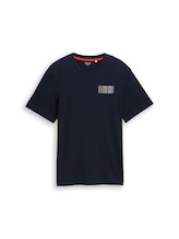 Nicht ausgewählt, T-Shirt mit Logo-Print von Tom Tailor, blau