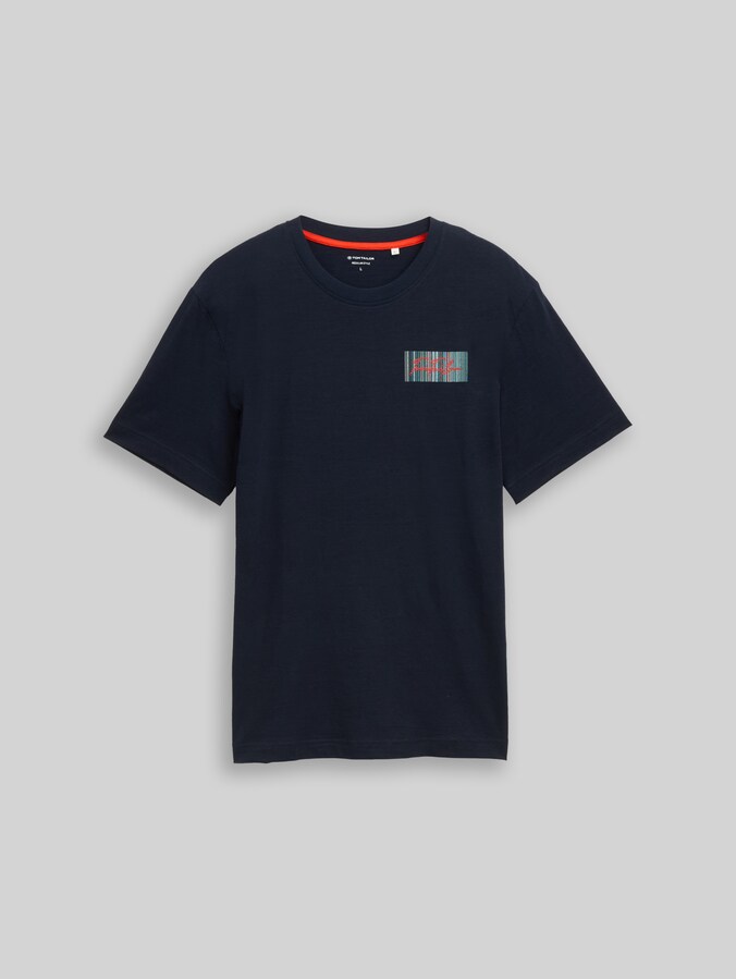 T-shirt with logo print by Men, sky captain blue