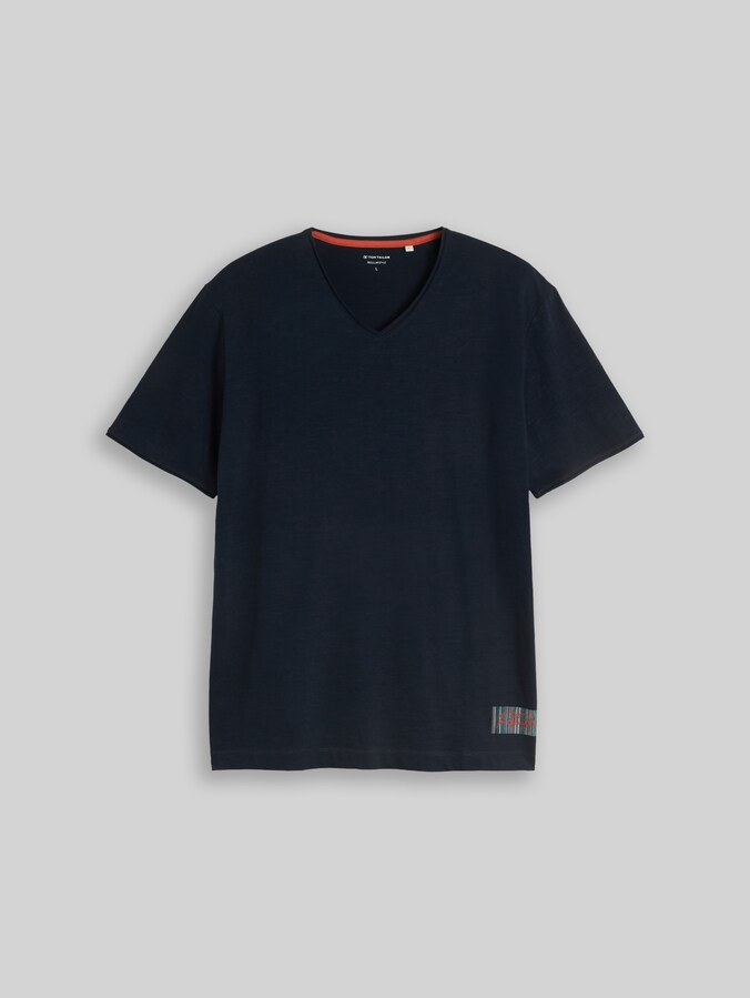 T-Shirt mit V-Ausschnitt von Men, sky captain blue