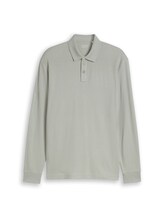 Geselecteerd, Poloshirt met lange mouwen en wafelstructuur door Tom Tailor, groen