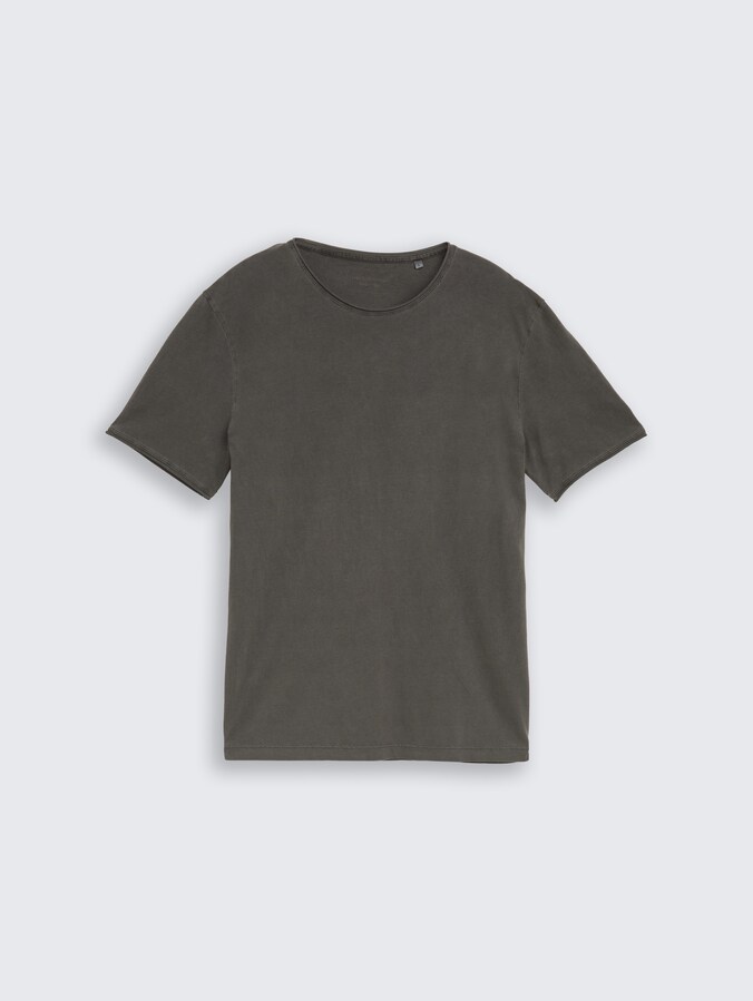 T-Shirt im Used-Look von Denim Male, Black