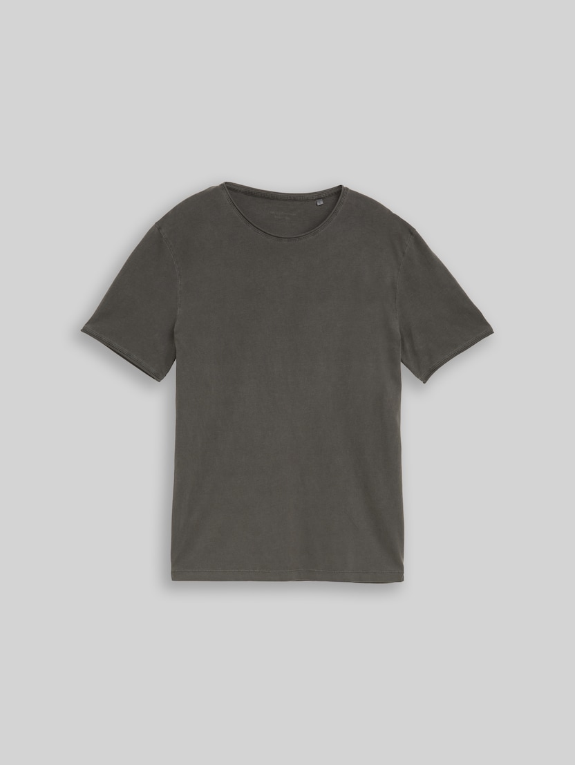 T-Shirt im Used-Look von Denim Male, Black
