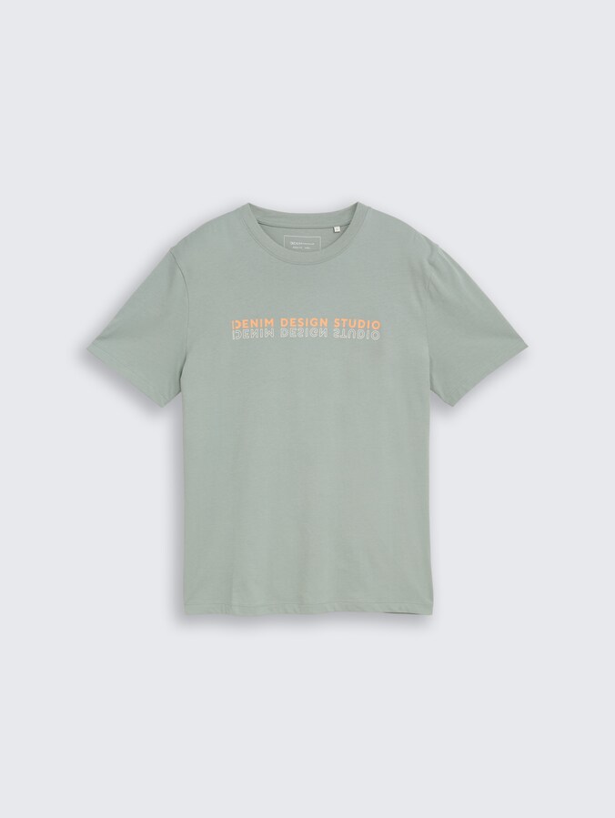 T-Shirt mit Print von Denim Male, green mist
