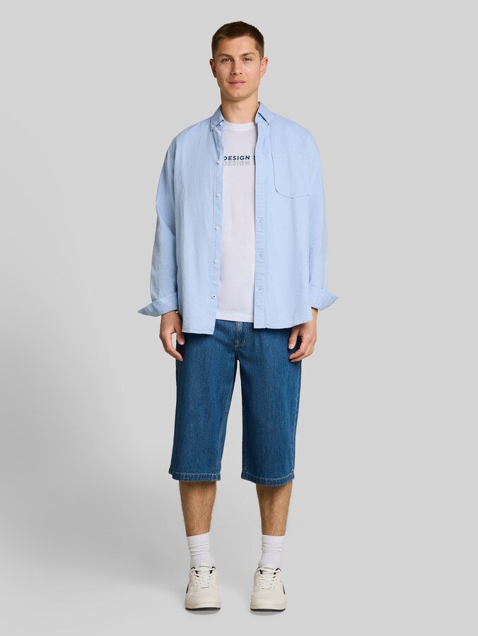 T-shirt imprimé par Denim Male, White