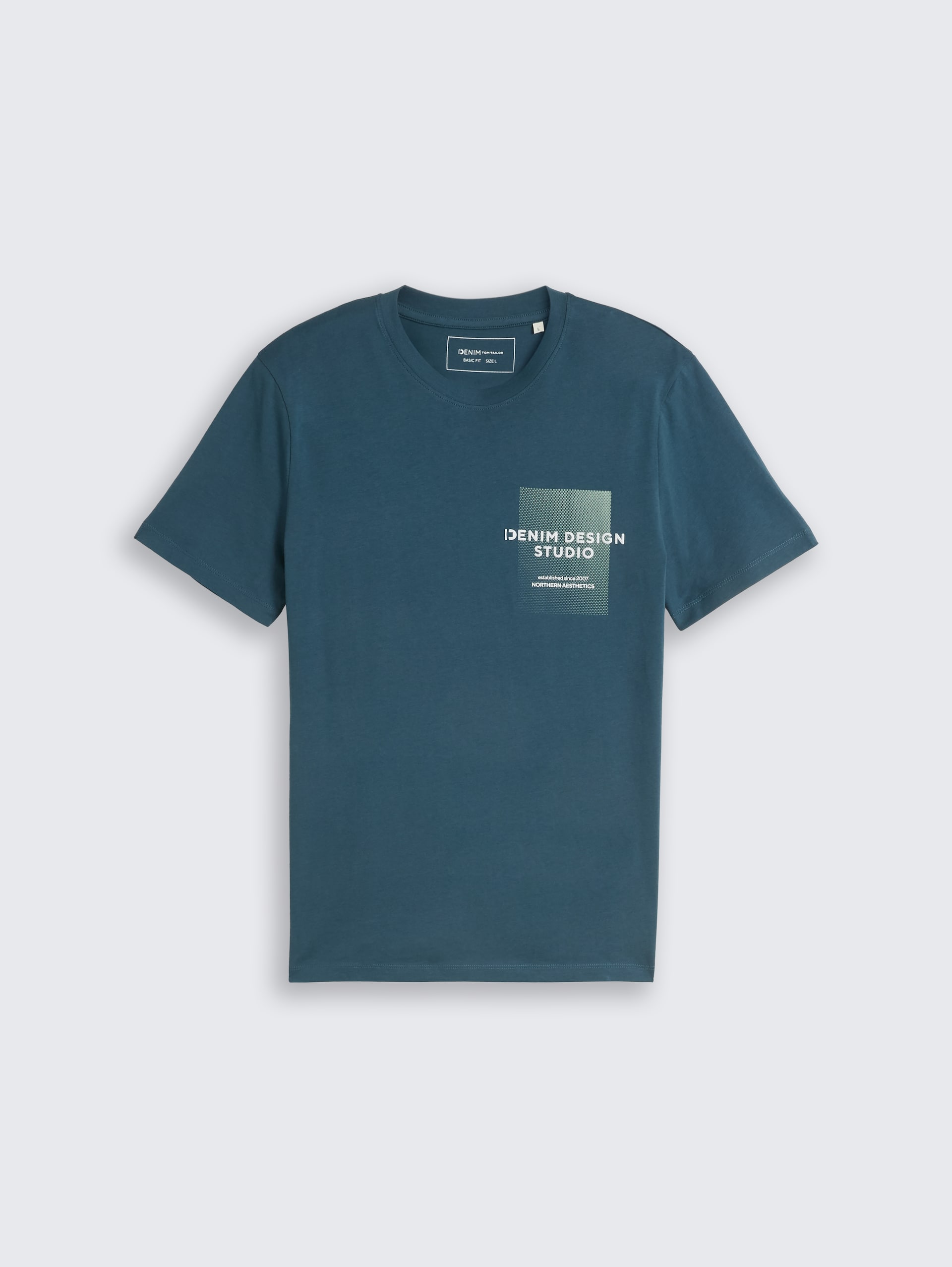 T-shirt met print - tide petrol - Product vooraanzicht