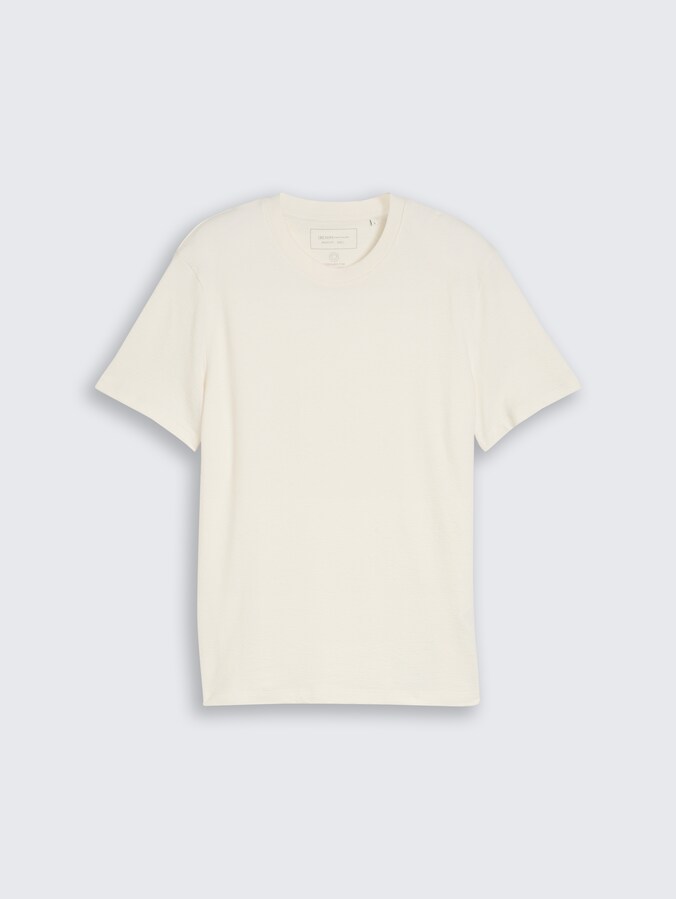 Terry T-Shirt aus Baumwolle von Denim Male, Wool White