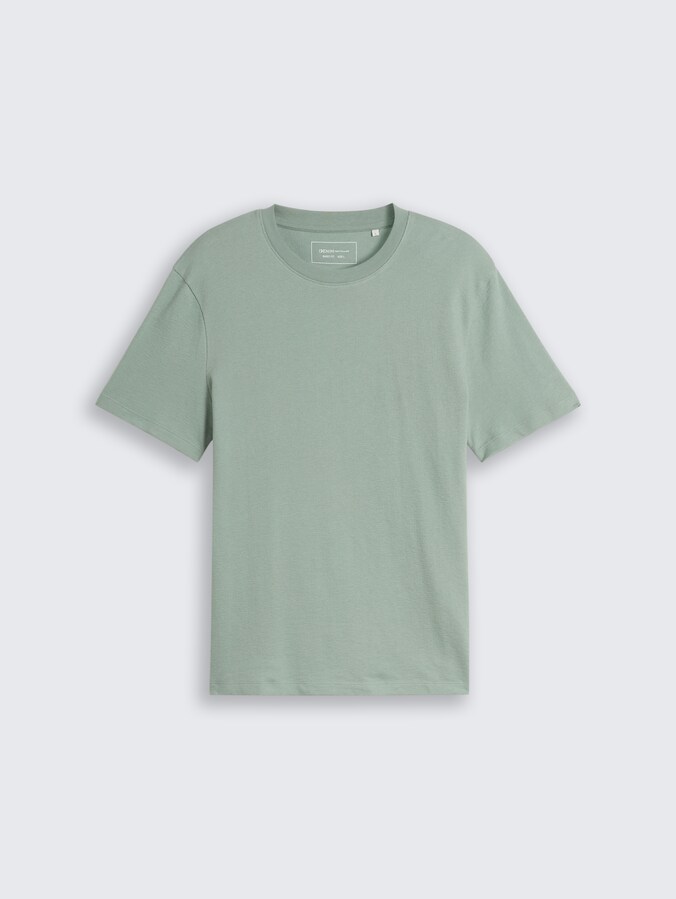 Terry T-Shirt aus Baumwolle von Denim Male, green mist