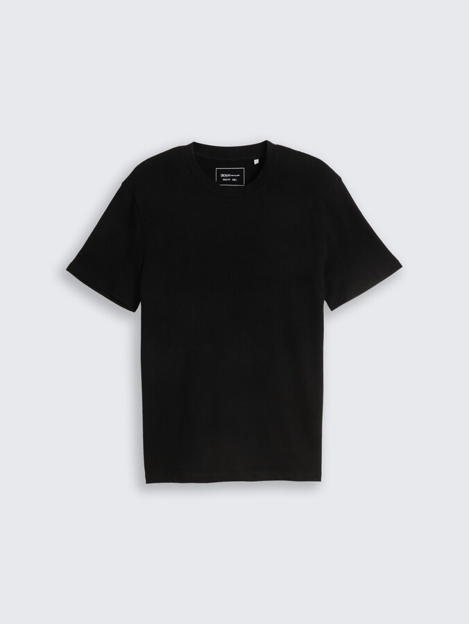 Terry T-Shirt aus Baumwolle von Denim Male, Black