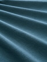 Terry T-Shirt aus Baumwolle - tide petrol - Material-Ansicht