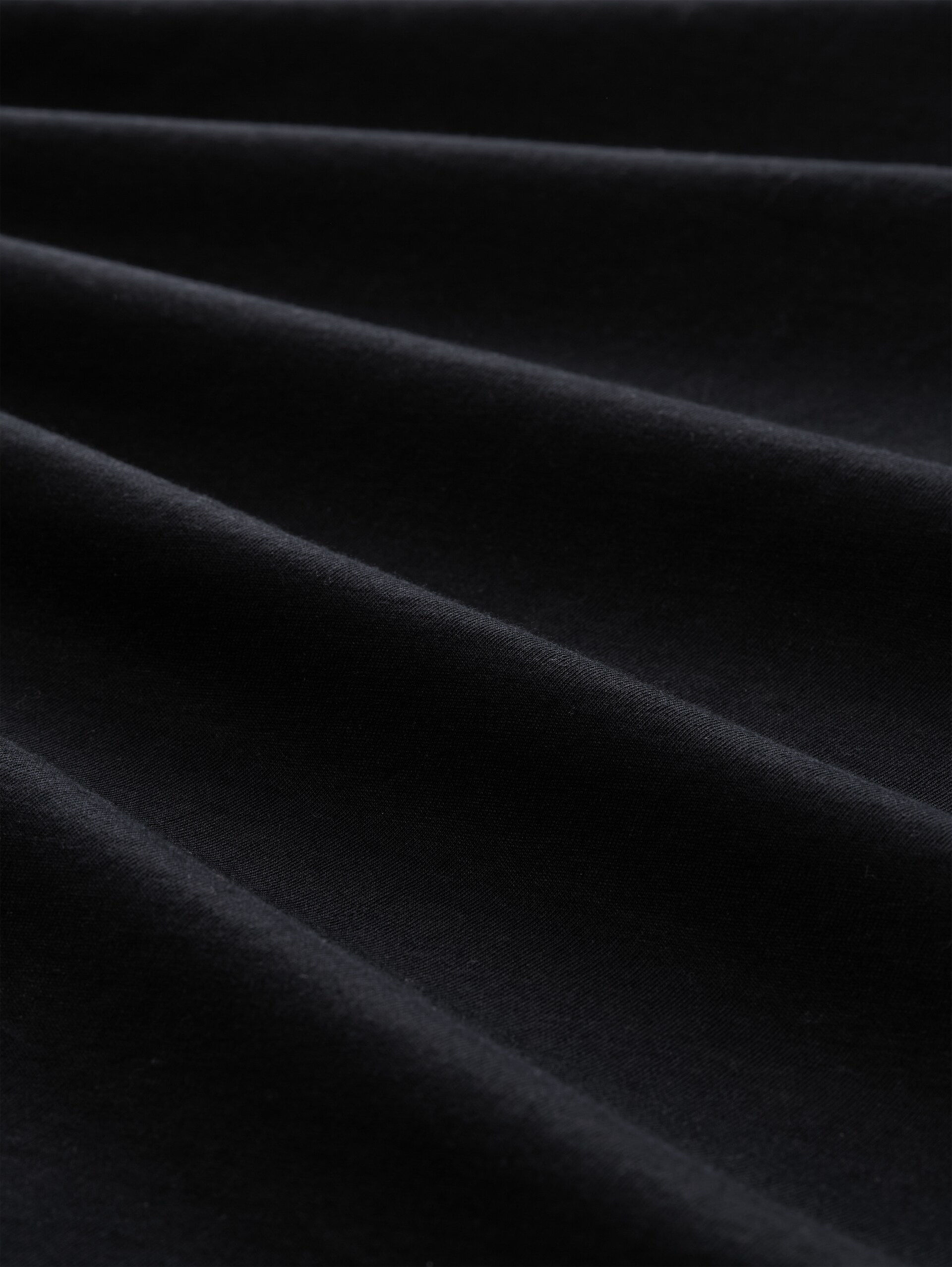 T-shirt met relaxte pasvorm en print op de rug - Black - Materiaalweergave