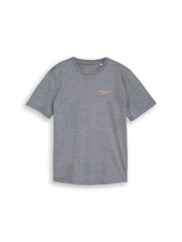 Geselecteerd, T-shirt met fijn streepmotief door Tom Tailor, zwart