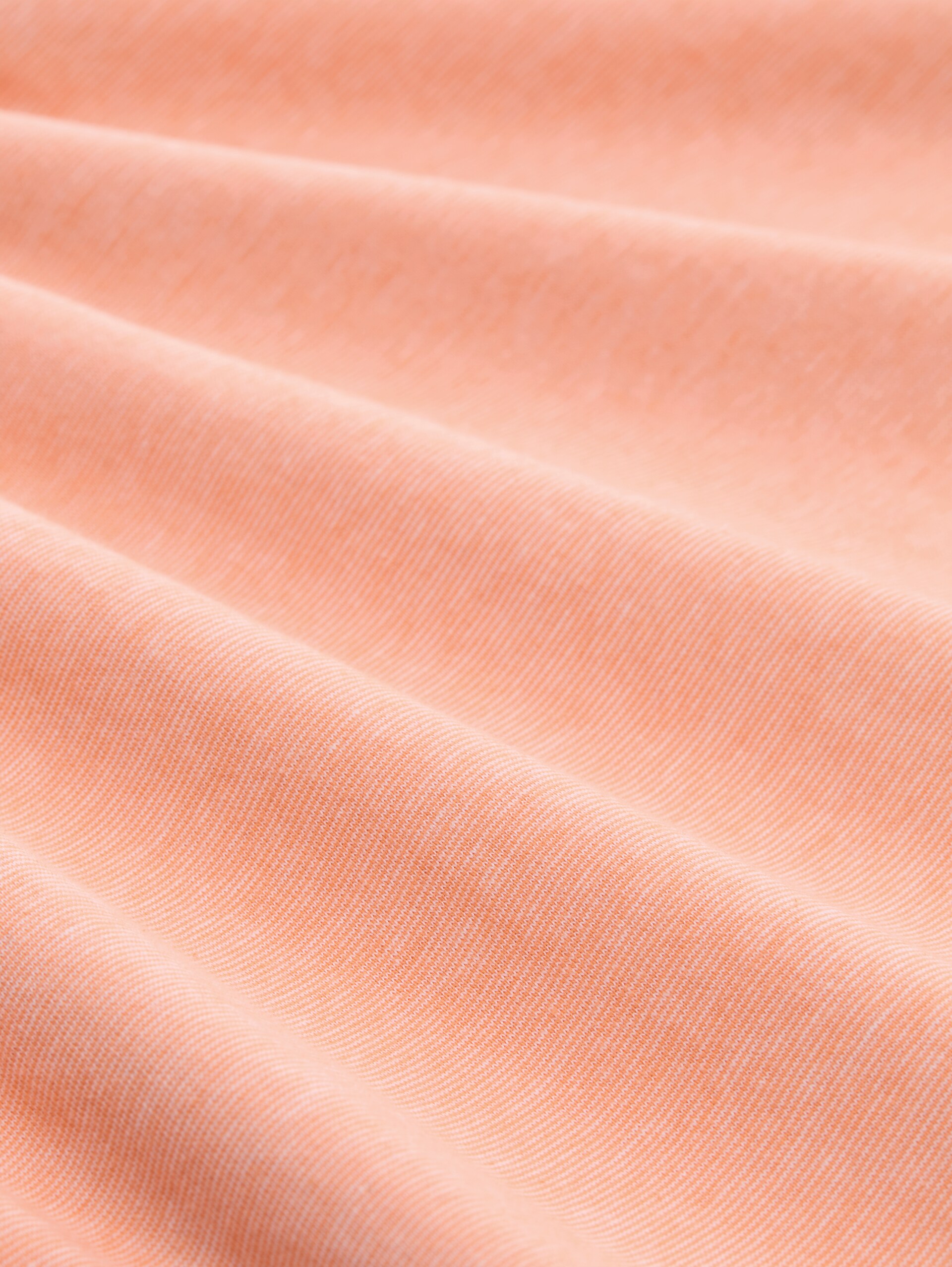 T-shirt met fijne streepjes - peach orange white fine stripe - Materiaalweergave
