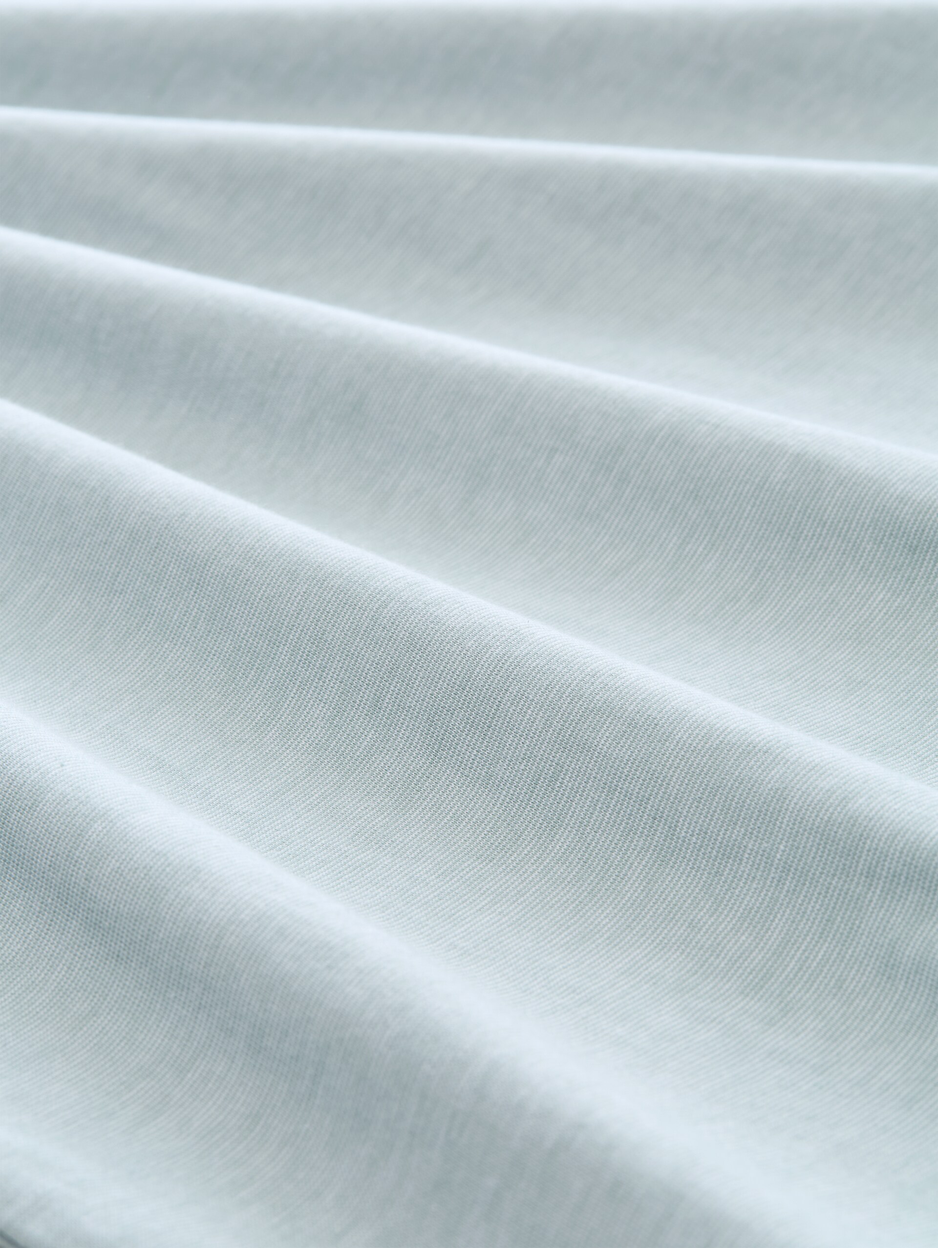T-shirt met fijne streepjes - green white fine stripe - Materiaalweergave