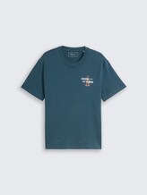 T-shirt met relaxte pasvorm en print op de rug - tide petrol - Product vooraanzicht