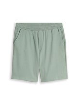 Niet geselecteerd, Sweatshorts met relaxte pasvorm door Tom Tailor, groen