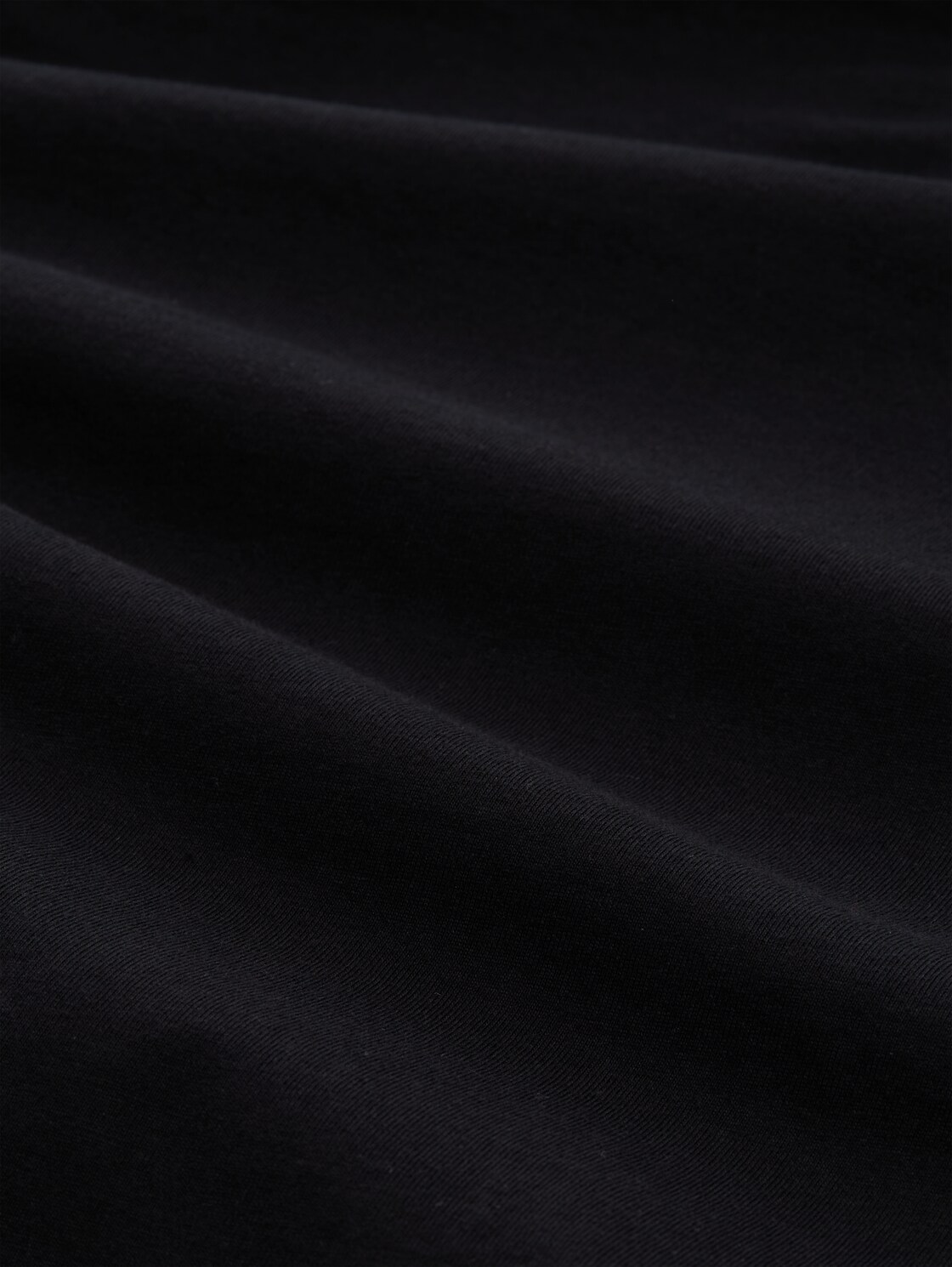 Slim Fit T-Shirt mit Stickerei - deep black - Material-Ansicht