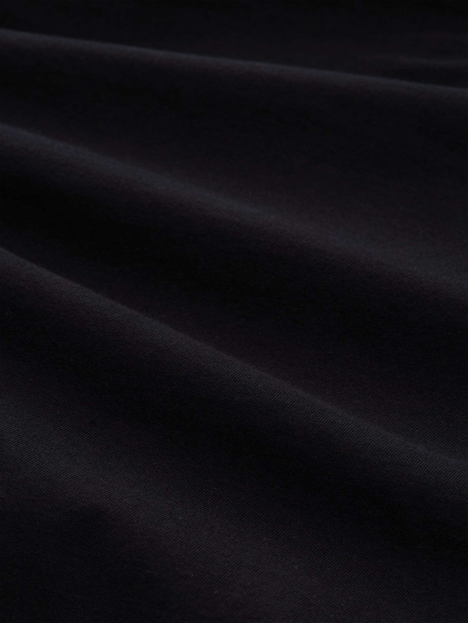 Slim fit T-shirt met borduursel - deep black - Materiaalweergave