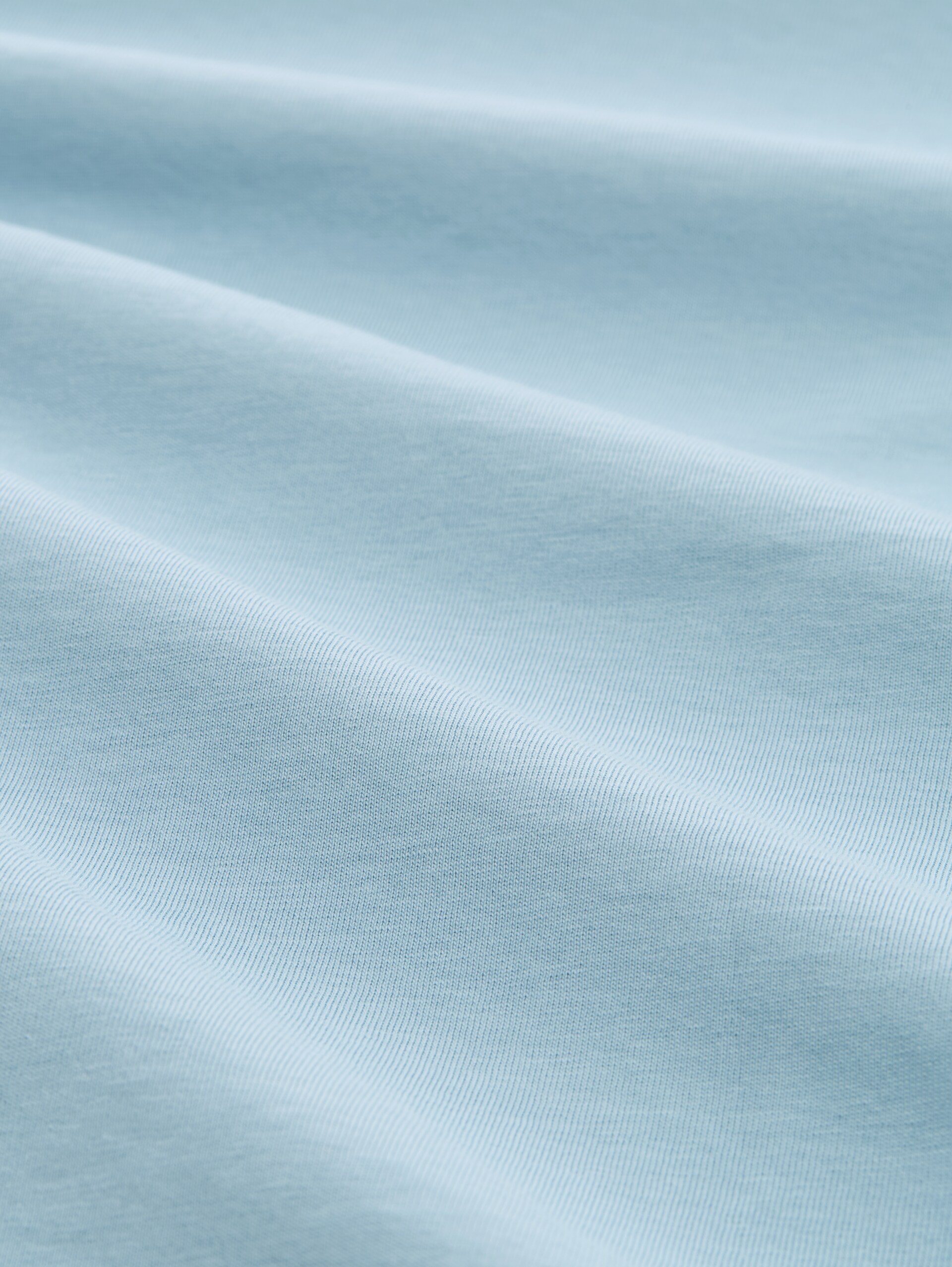 Slim Fit T-Shirt mit Stickerei - calm cloud blue - Material-Ansicht