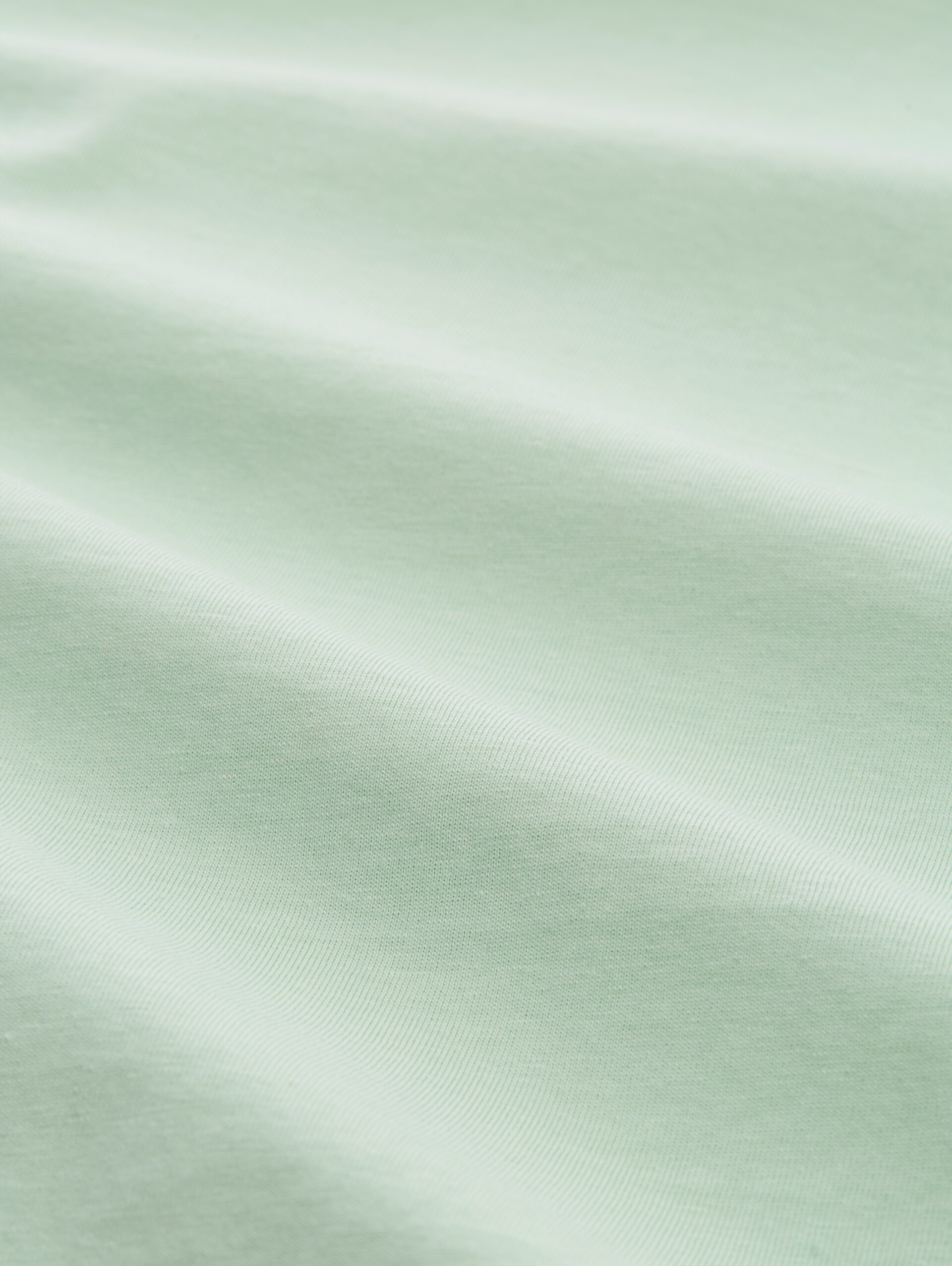 Slim fit T-shirt with embroidery - light matcha green - Material view