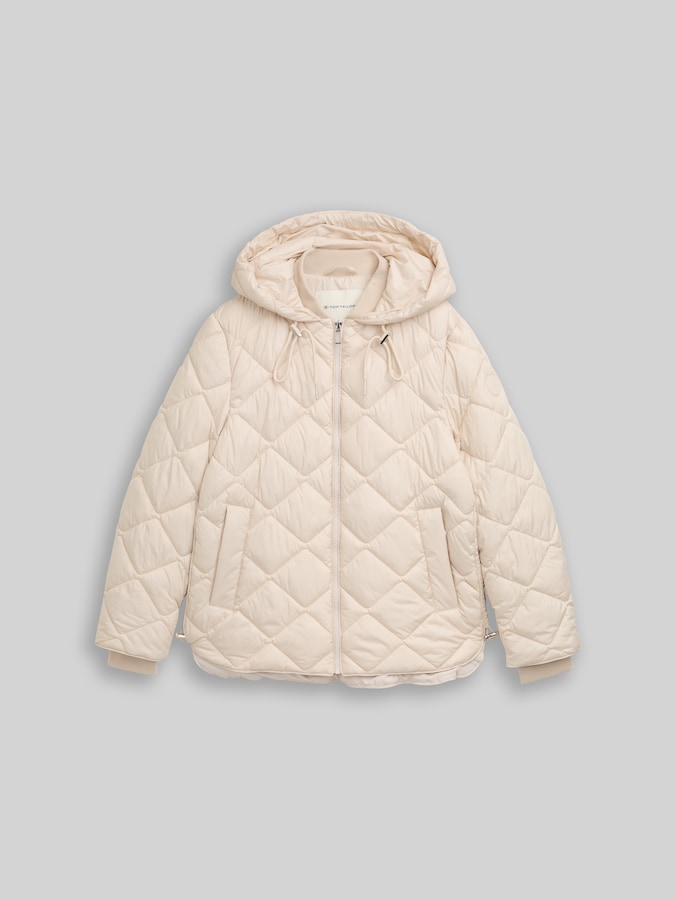 Lightweight Steppjacke mit Kapuze von Women, sand stone beige