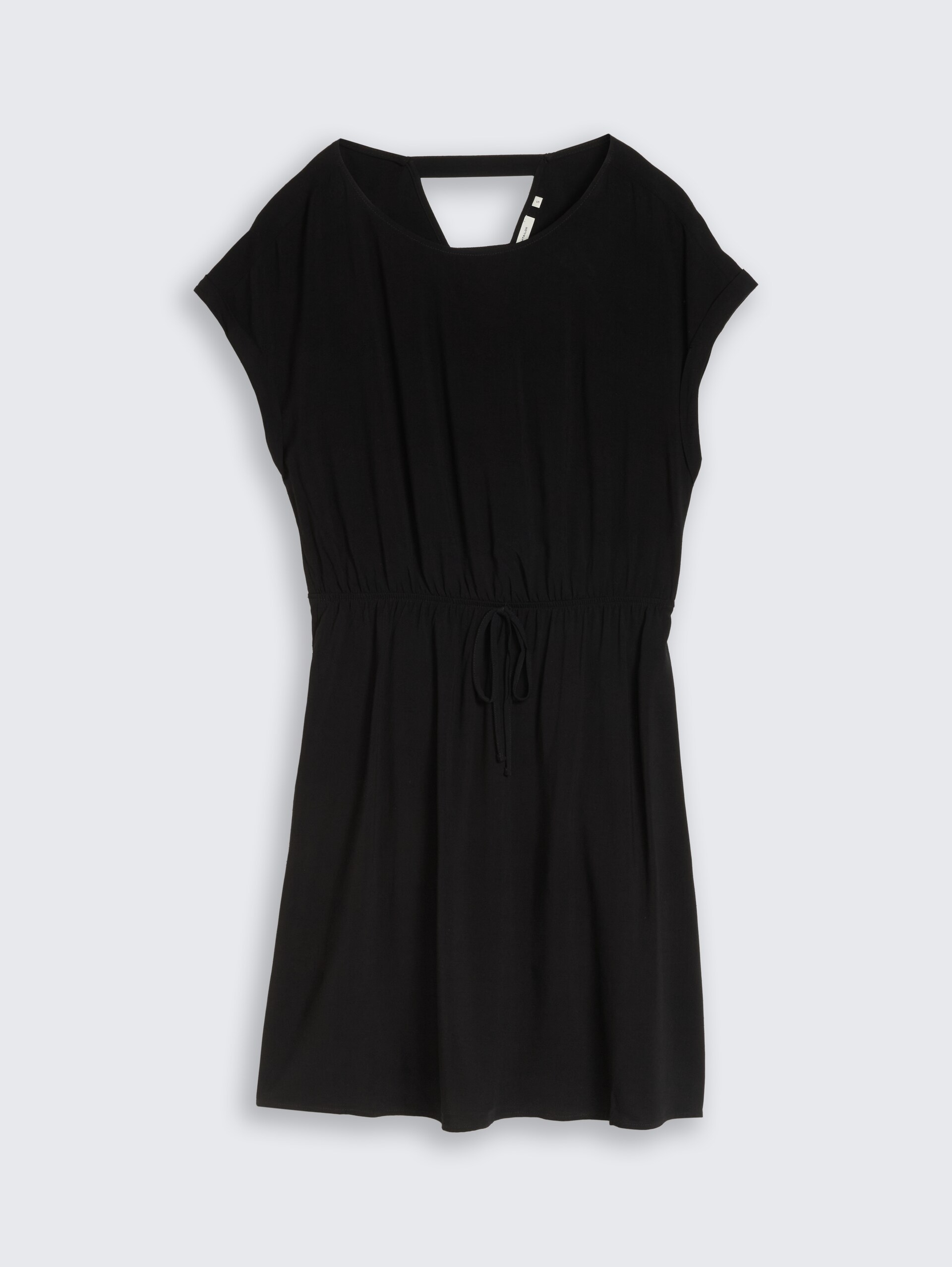 Mini-Kleid mit Schleifen-Detail - deep black - Vorder-Produkt-Ansicht