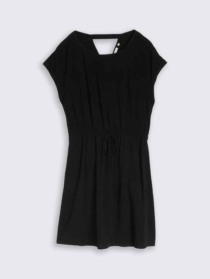 Mini-Kleid mit Schleifen-Detail von Denim Female, deep black