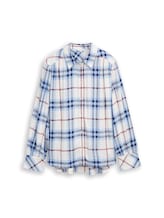 Ausgewählt, Bluse mit Karomuster von Tom Tailor, weiß
