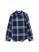 Ausgewählt, Bluse mit Karomuster von Tom Tailor, blau