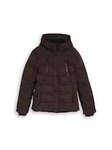 Geselecteerd, Pufferjas met afneembare capuchon door Tom Tailor, bruin