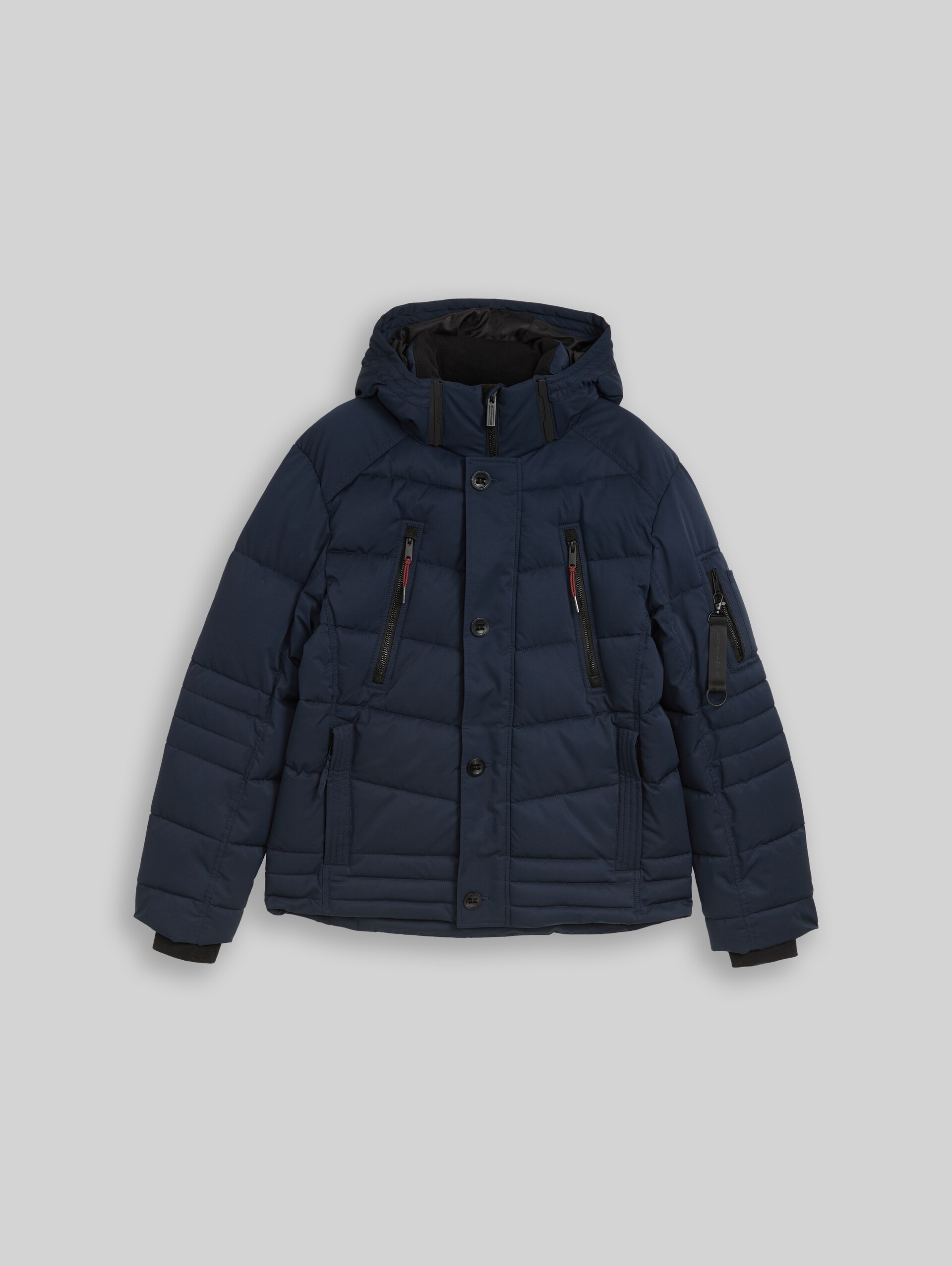 Puffer-Jacke mit abnehmbarer Kapuze - sky captain blue - Vorder-Produkt-Ansicht