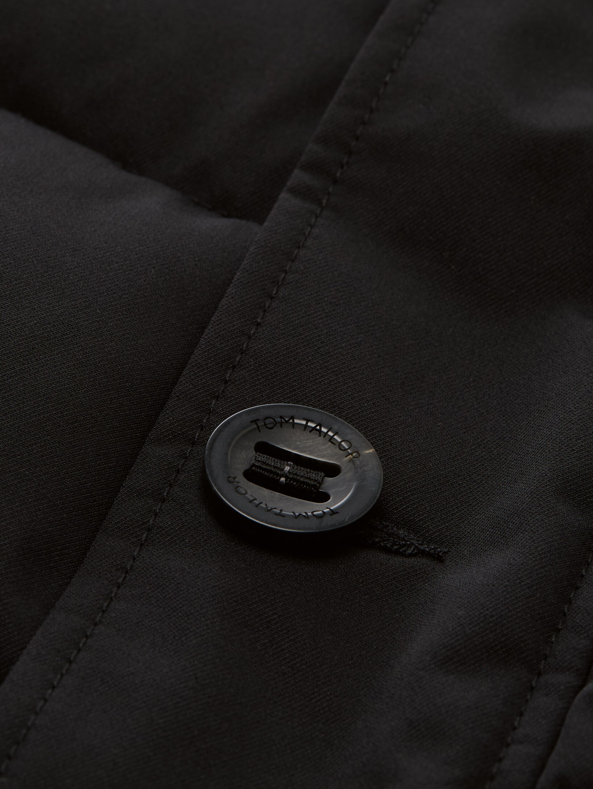 Puffer-Jacke mit abnehmbarer Kapuze - Black - Produkt-Detail-Ansicht