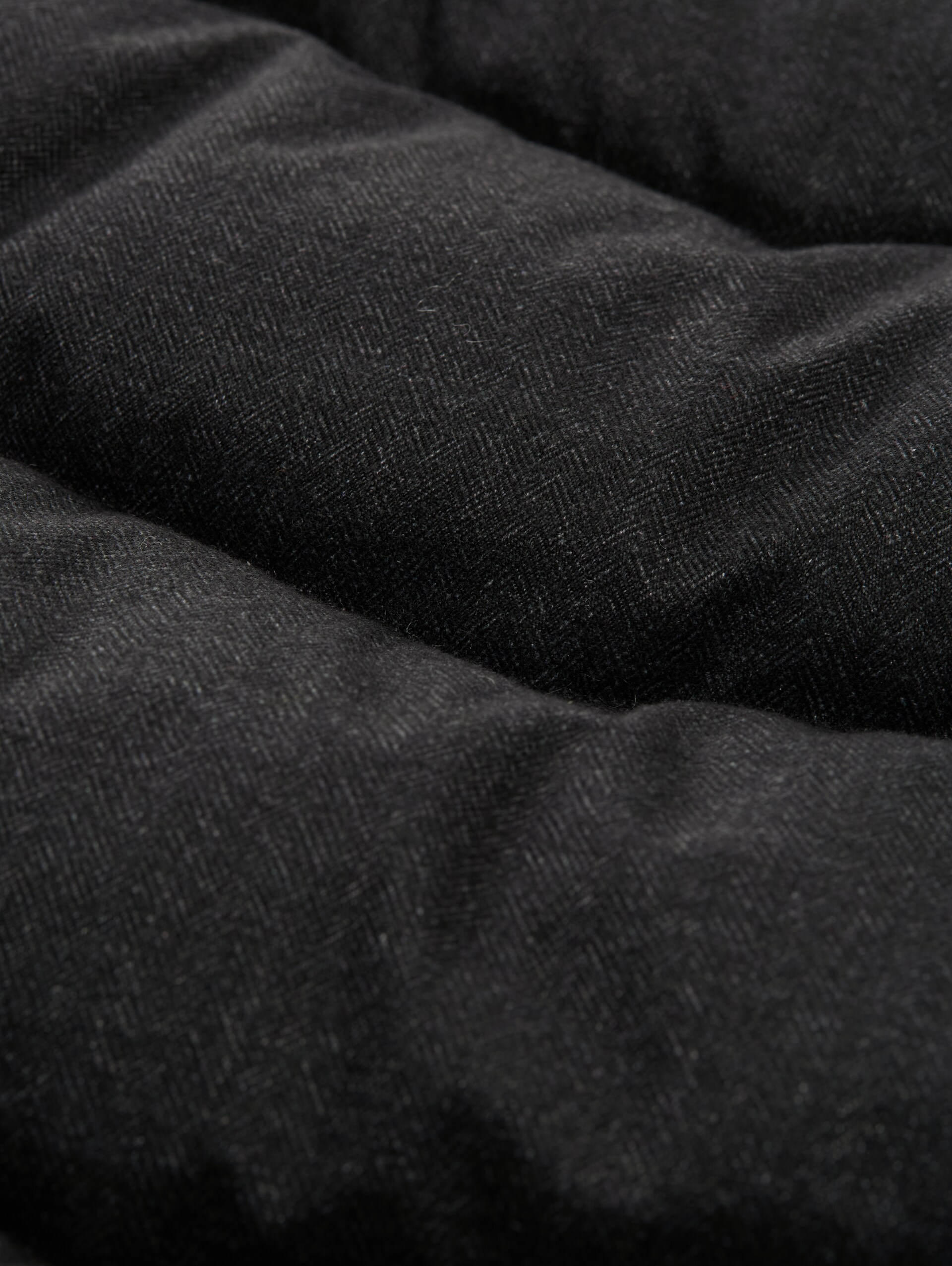 Pufferjas met afneembare capuchon - dark herringbone structure - Detailaanzicht product