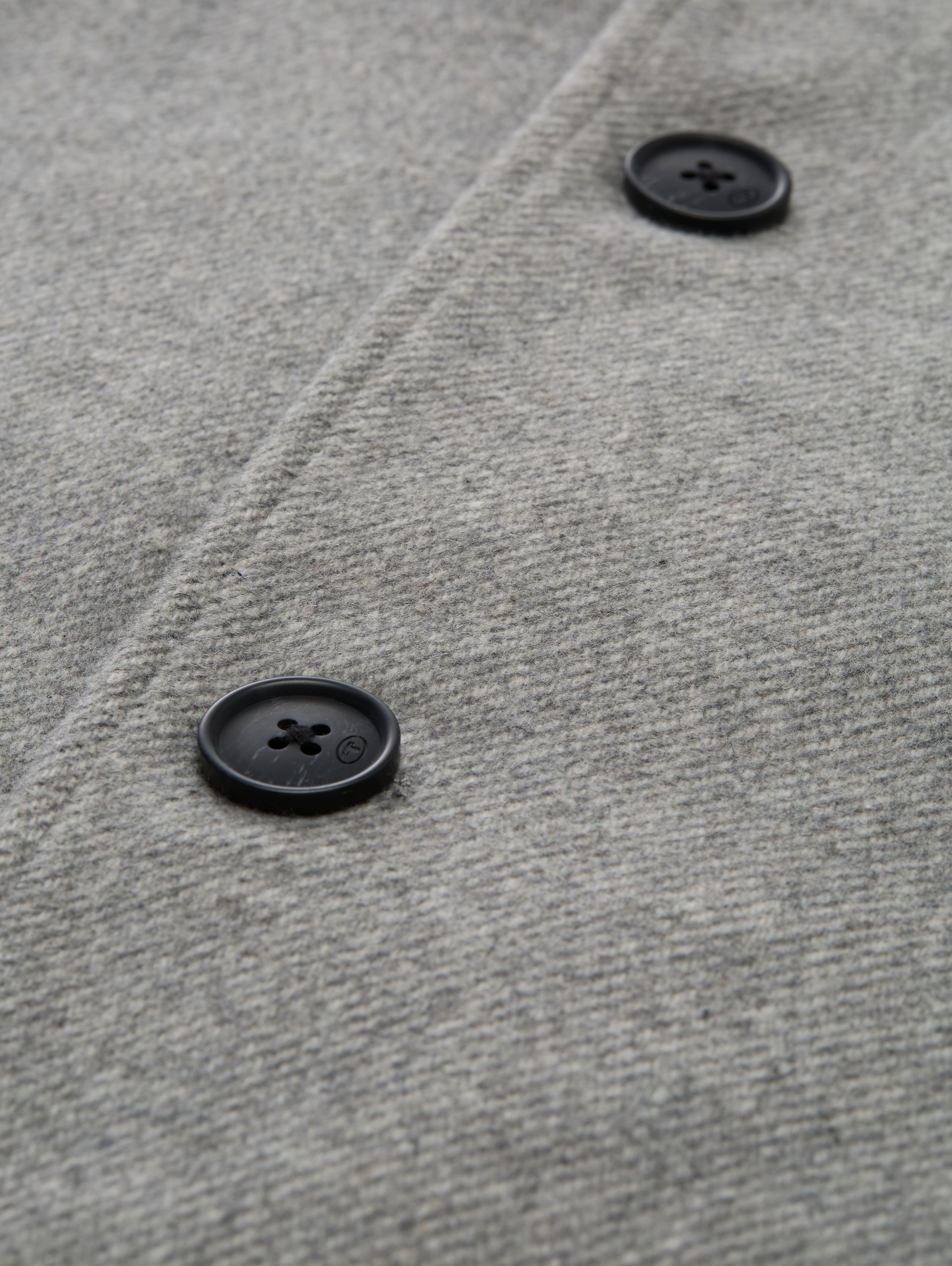 2-in-1 wollen jas met uitneembaar inzetstuk - mid grey melange twill - Detailaanzicht product