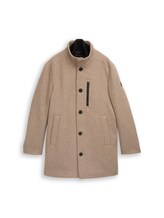 Sélectionné, Manteau en laine 2 en 1 avec empiècement amovible par Tom Tailor, beige