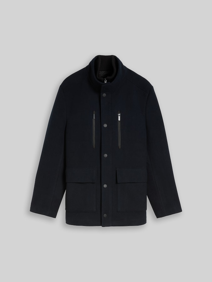 2-in-1 Wolljacke mit abnehmbarem Einsatz von Men, sky captain blue
