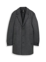 Nicht ausgewählt, Wollmantel mit Reverskragen von Tom Tailor, schwarz