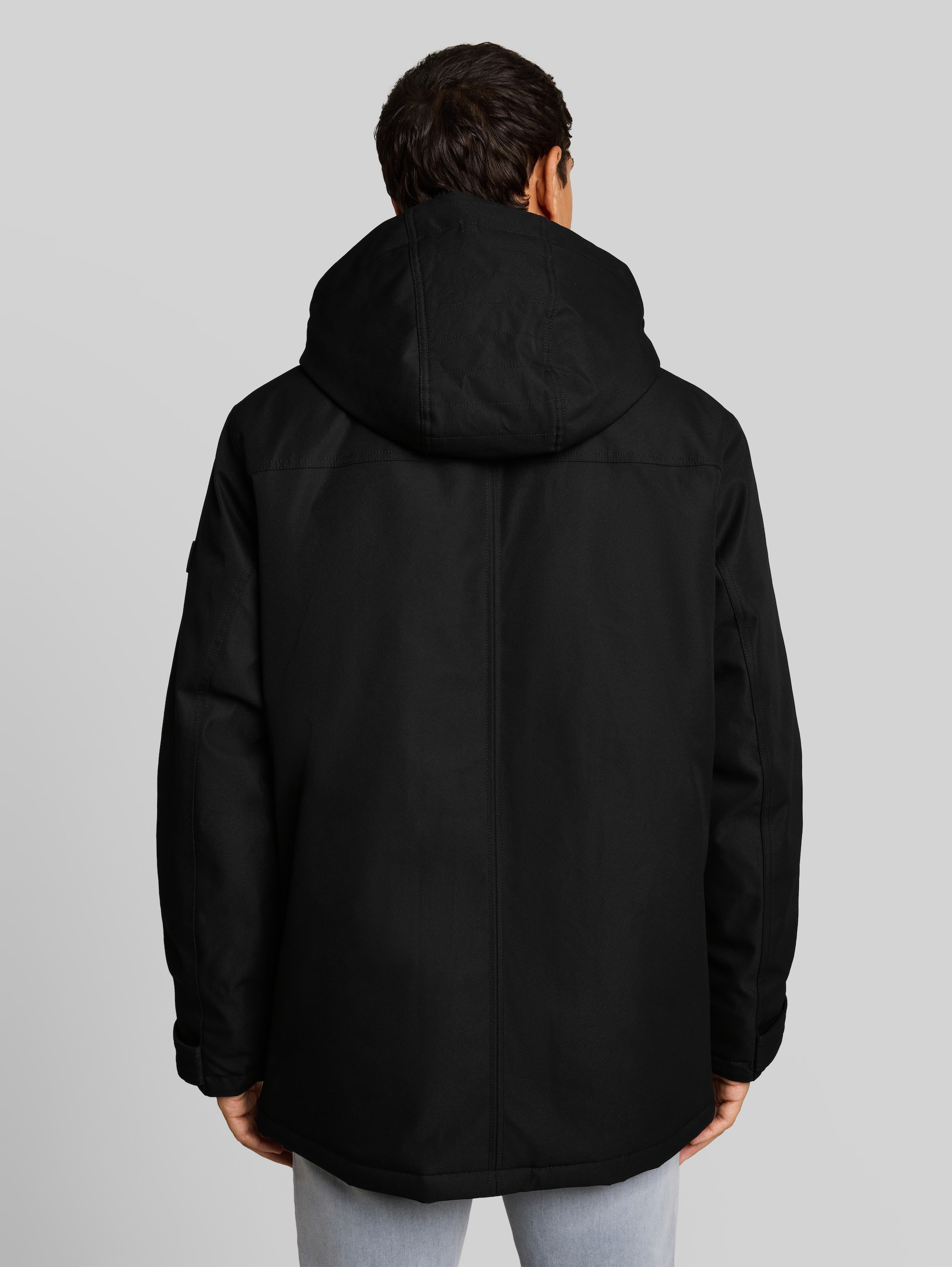 Feldjacke mit Innenfutter - Black - Model-Rückansicht