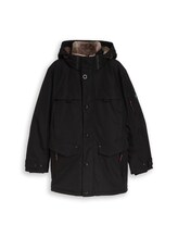 Ausgewählt, Puffer-Parka mit abnehmbarer Kapuze von Tom Tailor, schwarz