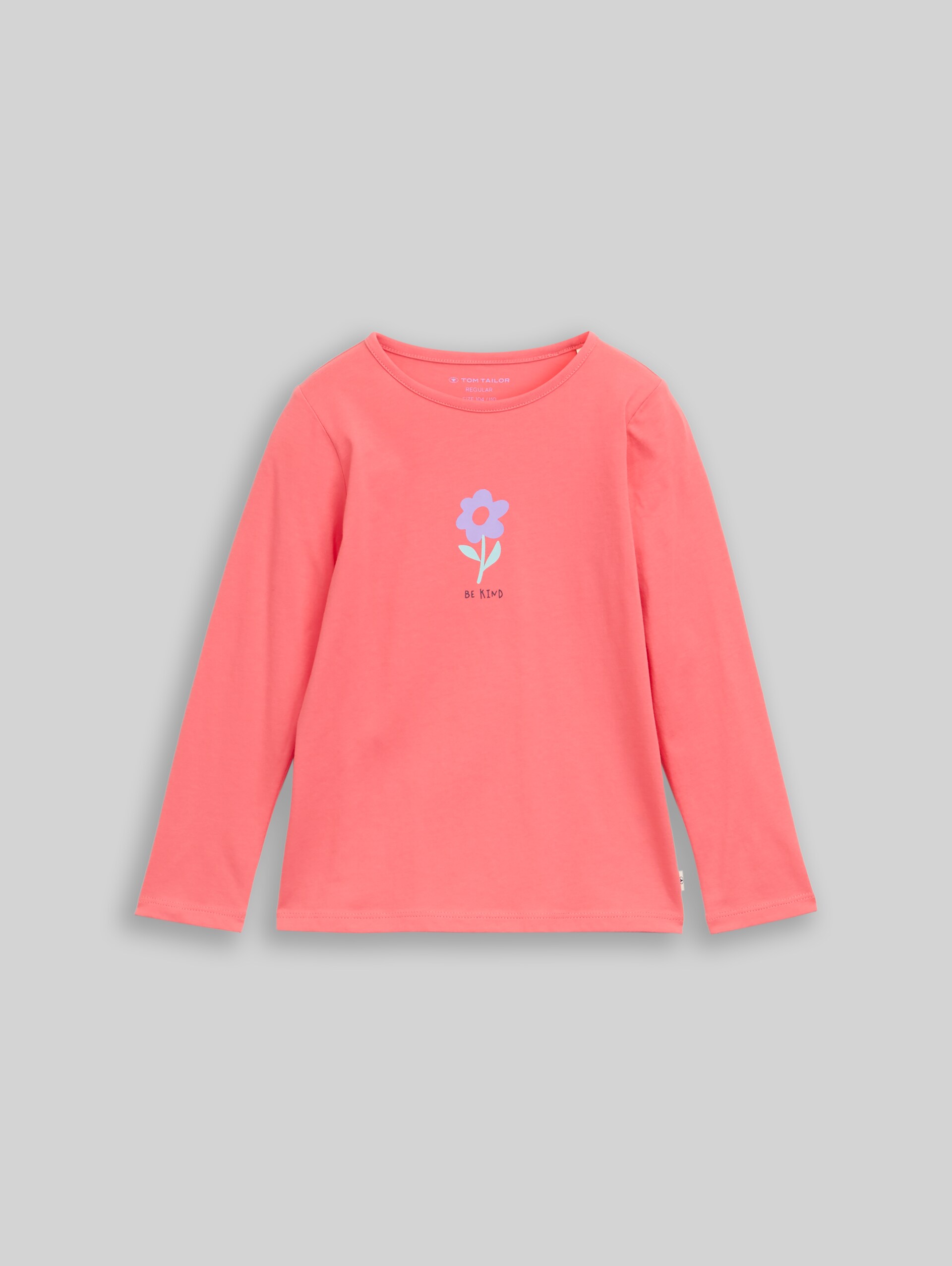 Langarmshirt mit Print aus Baumwolle - pink dream - Vorder-Produkt-Ansicht