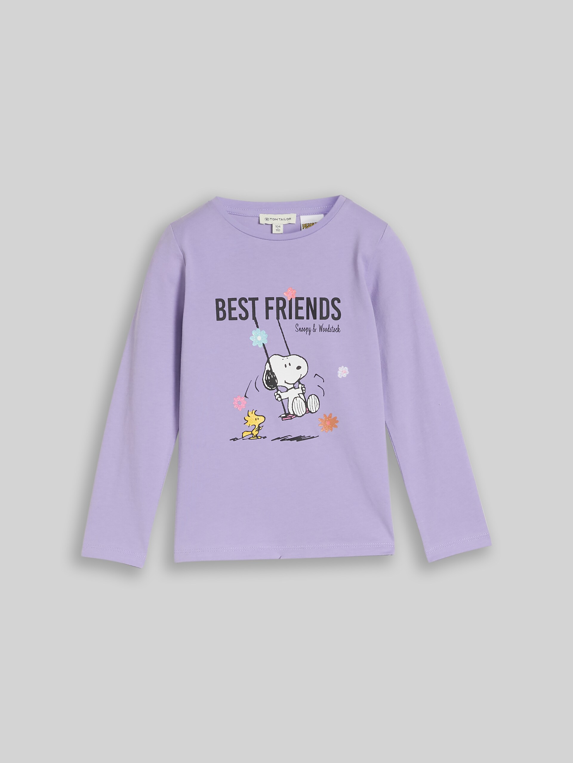Langarmshirt mit Peanuts-Print - sweet purple - Vorder-Produkt-Ansicht