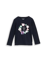 Ausgewählt, Langarmshirt mit Wendepailletten von Tom Tailor, blau