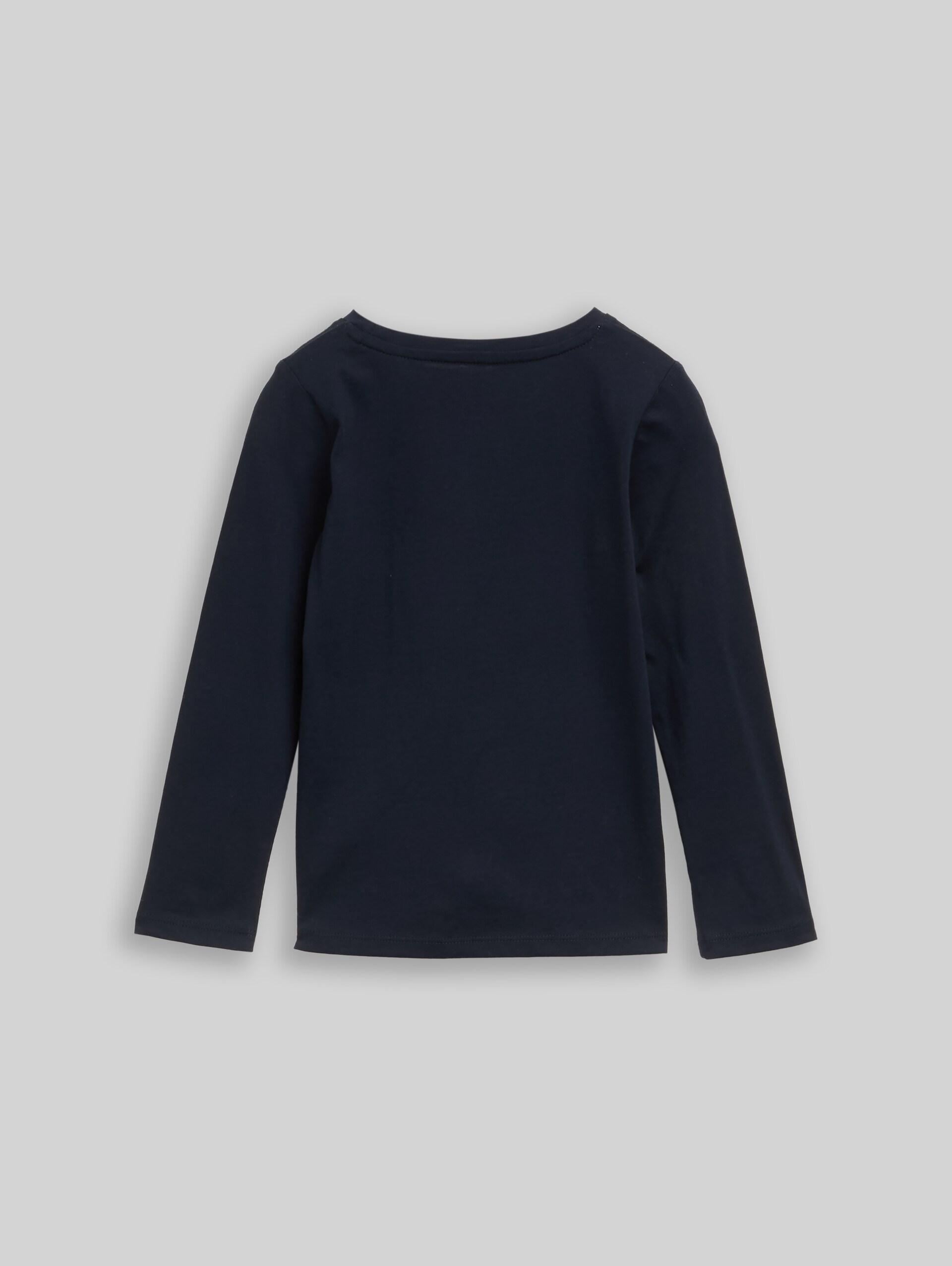Langarmshirt mit Wendepailletten - sky captain blue