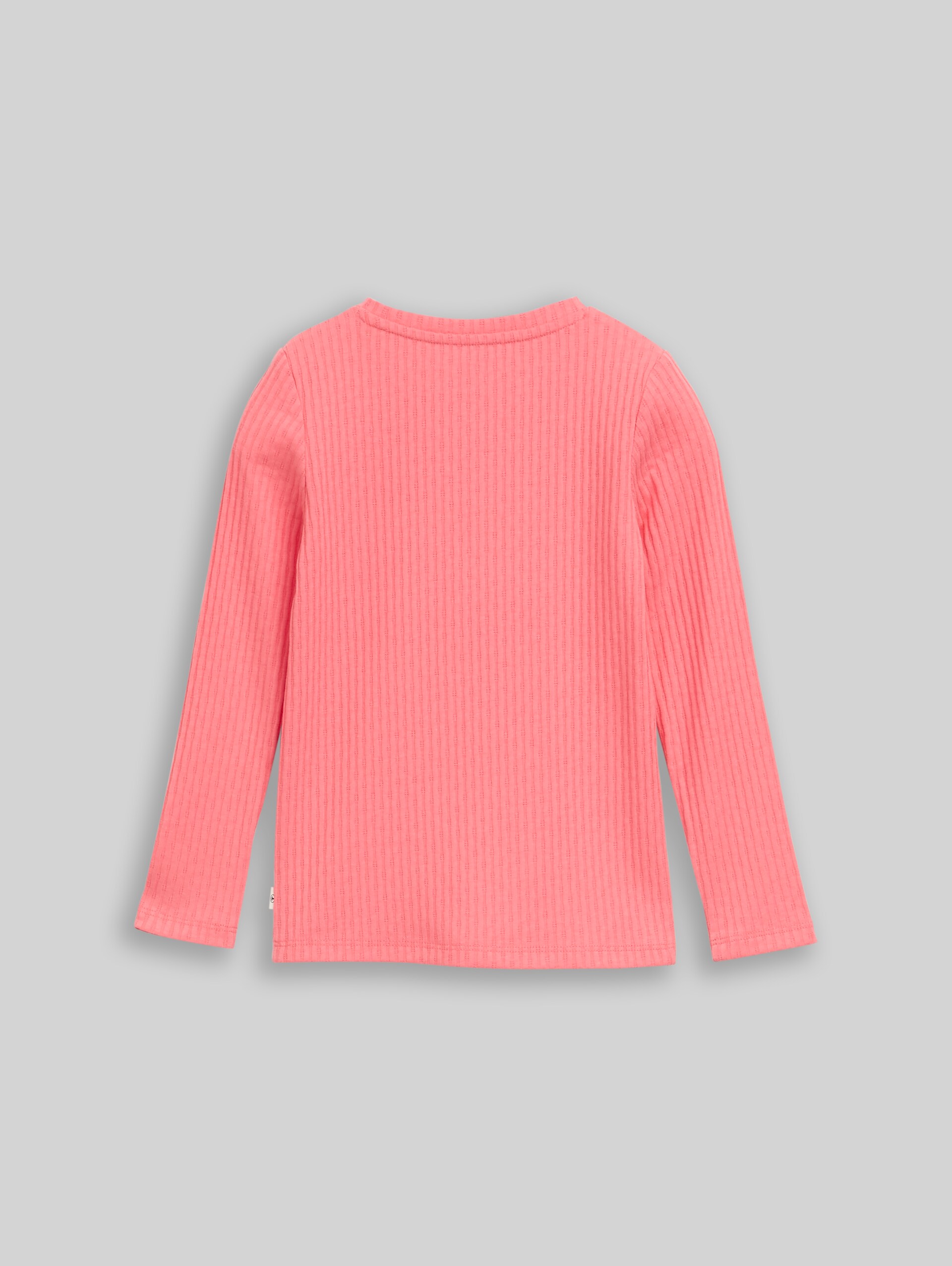 Langarmshirt mit Rippstruktur - pink dream